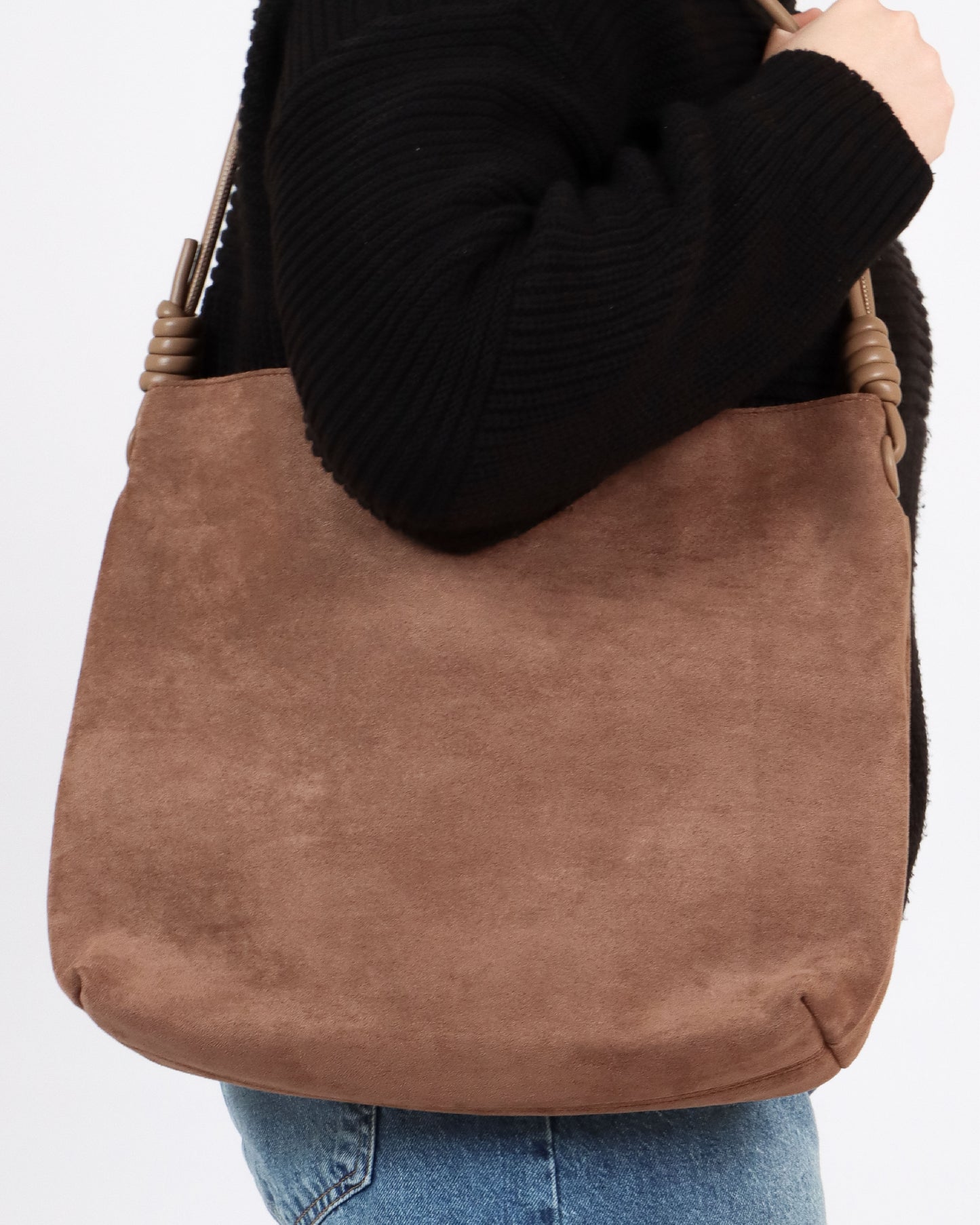 Suede Bucket Bag