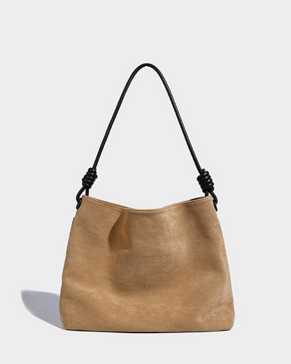 Suede Bucket Bag