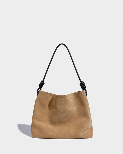 Suede Bucket Bag